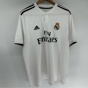 Adidas Real Madrid White and Black Soccer Jersey